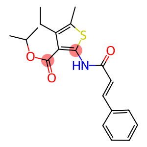 isopropyl 2-(cinnamoylamino)-4-ethyl-5-methyl-3-thiophenecarboxylate