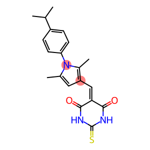 5-{[1-(4-isopropylphenyl)-2,5-dimethyl-1H-pyrrol-3-yl]methylene}-2-thioxodihydro-4,6(1H,5H)-pyrimidinedione