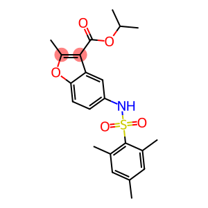 isopropyl 5-[(mesitylsulfonyl)amino]-2-methyl-1-benzofuran-3-carboxylate