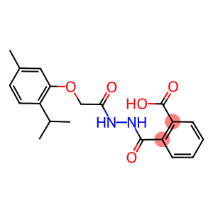 2-({2-[(2-isopropyl-5-methylphenoxy)acetyl]hydrazino}carbonyl)benzoic acid