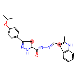 3-(4-isopropoxyphenyl)-N'-[(2-methyl-1H-indol-3-yl)methylene]-1H-pyrazole-5-carbohydrazide