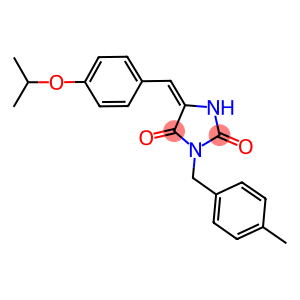 5-(4-isopropoxybenzylidene)-3-(4-methylbenzyl)-2,4-imidazolidinedione