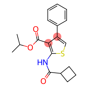 isopropyl 2-[(cyclobutylcarbonyl)amino]-4-phenyl-3-thiophenecarboxylate