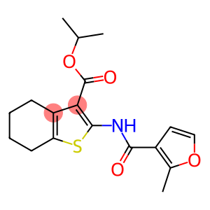 isopropyl 2-[(2-methyl-3-furoyl)amino]-4,5,6,7-tetrahydro-1-benzothiophene-3-carboxylate