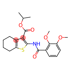 isopropyl 2-[(2,3-dimethoxybenzoyl)amino]-4,5,6,7-tetrahydro-1-benzothiophene-3-carboxylate