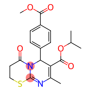 isopropyl 6-[4-(methoxycarbonyl)phenyl]-8-methyl-4-oxo-3,4-dihydro-2H,6H-pyrimido[2,1-b][1,3]thiazine-7-carboxylate