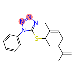 5-(5-Isopropenyl-2-methyl-2-cyclohexenylthio)-1-phenyl-1H-tetrazole