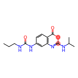 2-Isopropylamino-7-(propylcarbamoyl)amino-4H-3,1-benzoxazin-4-one