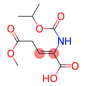 2-[[(Isopropyloxy)carbonyl]amino]-2-pentenedioic acid 5-methyl ester