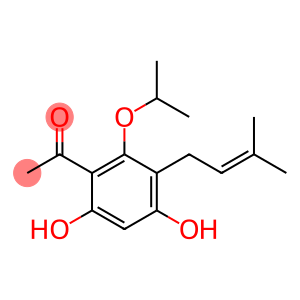 2'-(Isopropyloxy)-3'-(3-methyl-2-butenyl)-4',6'-dihydroxy-acetophenone