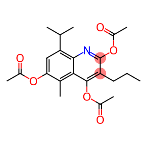 8-Isopropyl-5-methyl-3-propylquinoline-2,4,6-triol triacetate