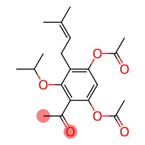 2'-(Isopropyloxy)-3'-(3-methyl-2-butenyl)-4',6'-diacetoxy-acetophenone