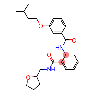 2-{[3-(isopentyloxy)benzoyl]amino}-N-(tetrahydro-2-furanylmethyl)benzamide