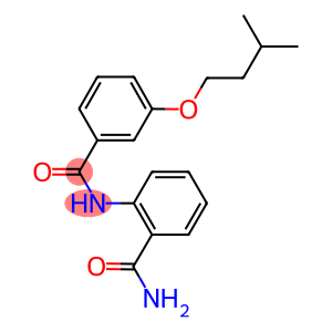 2-{[3-(isopentyloxy)benzoyl]amino}benzamide