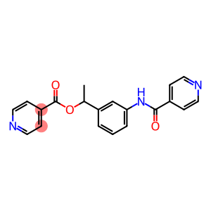 1-[3-(isonicotinoylamino)phenyl]ethyl isonicotinate