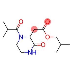 isobutyl 2-(1-isobutyryl-3-oxo-2-piperazinyl)acetate