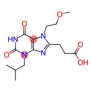 3-[3-ISOBUTYL-7-(2-METHOXYETHYL)-2,6-DIOXO-2,3,6,7-TETRAHYDRO-1H-PURIN-8-YL]PROPANOIC ACID