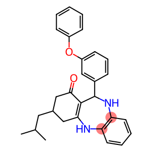 3-isobutyl-11-(3-phenoxyphenyl)-2,3,4,5,10,11-hexahydro-1H-dibenzo[b,e][1,4]diazepin-1-one