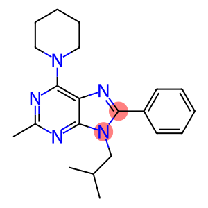 9-ISOBUTYL-2-METHYL-8-PHENYL-6-(PIPERIDIN-1-YL)-9H-PURINE