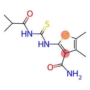 2-{[(isobutyrylamino)carbothioyl]amino}-4,5-dimethyl-3-thiophenecarboxamide