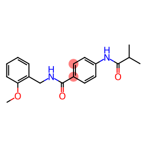 4-(isobutyrylamino)-N-(2-methoxybenzyl)benzamide