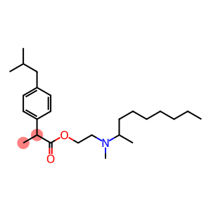 2-(4-Isobutylphenyl)propionic acid 2-[dimethyl(octyl)aminio]ethyl ester