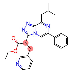 2-[8-Isobutyl-6-phenyl-1,2,4-triazolo[4,3-a]pyrazin-3-yl]-3-(3-pyridinyl)propionic acid ethyl ester