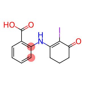 2-[(2-iodo-3-oxo-1-cyclohexenyl)amino]benzenecarboxylic acid