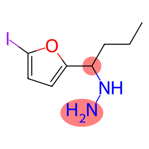 1-(1-(5-iodofuran-2-yl)butyl)hydrazine