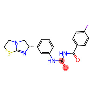 1-(4-Iodobenzoyl)-3-[3-[[(6S)-2,3,5,6-tetrahydroimidazo[2,1-b]thiazol]-6-yl]phenyl]urea