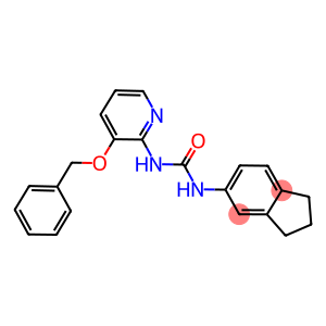 1-(INDAN-5-YL)-3-(3-(PHENYLMETHOXY)(2-PYRIDYL))UREA