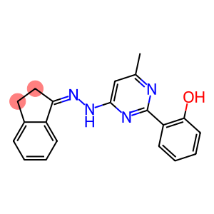 1-indanone [2-(2-hydroxyphenyl)-6-methyl-4-pyrimidinyl]hydrazone