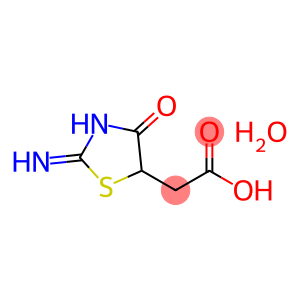 2-(2-imino-4-oxo-1,3-thiazolan-5-yl)acetic acid hydrate