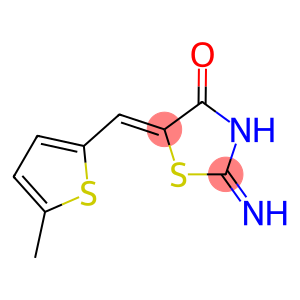 2-imino-5-[(5-methyl-2-thienyl)methylene]-1,3-thiazolidin-4-one