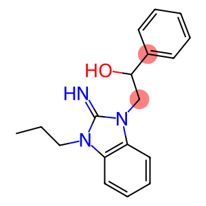 2-(2-imino-3-propyl-2,3-dihydro-1H-benzimidazol-1-yl)-1-phenylethanol