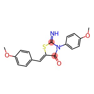 2-imino-5-(4-methoxybenzylidene)-3-(4-methoxyphenyl)-1,3-thiazolidin-4-one