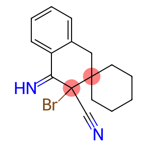 4-Imino-3-bromospiro[naphthalene-2(1H),1'-cyclohexane]-3-carbonitrile