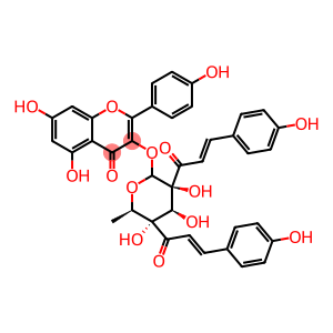 kaempferol 3-(2,4-di-(4-coumaroyl)rhamnoside)