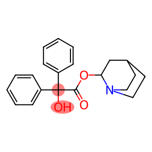 Benzilic acid (3S)-quinuclidin-3β-yl ester