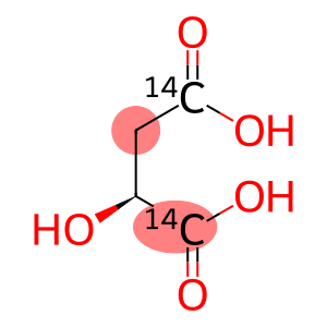 L-[1,4(2,3)-14C]MALIC ACID