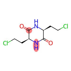 (L)-3,6-BIS(B-CHLOROETHYL)-2,5-DIKETOPIPERAZINE