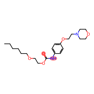 4-(2-Morpholinoethoxy)carbanilic acid 2-(hexyloxy)ethyl ester