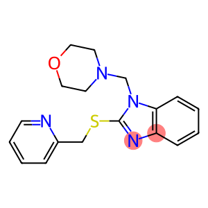 1-Morpholinomethyl-2-[(2-pyridinyl)methylthio]-1H-benzimidazole