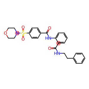 2-{[4-(4-morpholinylsulfonyl)benzoyl]amino}-N-(2-phenylethyl)benzamide