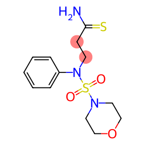 3-[(morpholine-4-sulfonyl)(phenyl)amino]propanethioamide