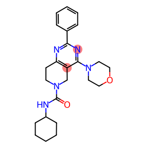 4-MORPHOLIN-4-YL-2-PHENYL-7,8-DIHYDRO-5H-PYRIDO[4,3-D]PYRIMIDINE-6-CARBOXYLIC ACID CYCLOHEXYLAMIDE