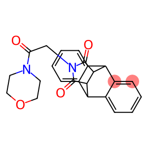 17-(2-morpholino-2-oxoethyl)-17-azapentacyclo[6.6.5.0~2,7~.0~9,14~.0~15,19~]nonadeca-2,4,6,9(14),10,12-hexaene-16,18-dione