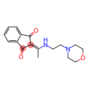 2-{1-[(2-morpholinoethyl)amino]ethylidene}-1H-indene-1,3(2H)-dione