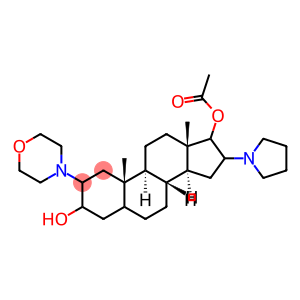 2-(4-MORPHOLINYL)-16-(1-PYRROLIDINYL)-ANDROSTANE-3,17-DIOL 17-ACETATE