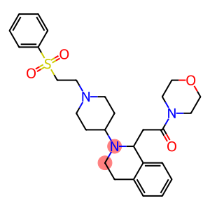 1-(2-MORPHOLIN-4-YL-2-OXOETHYL)-2-(1-[2-(PHENYLSULFONYL)ETHYL]PIPERIDIN-4-YL)-1,2,3,4-TETRAHYDROISOQUINOLINE